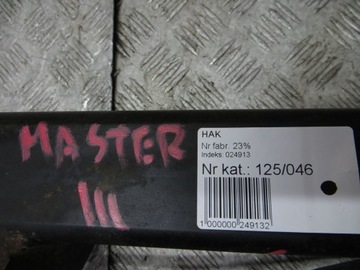 MASTER III MOVANO ZAŘÍZENÍ(HÁK) TÁŽNÝ 10-