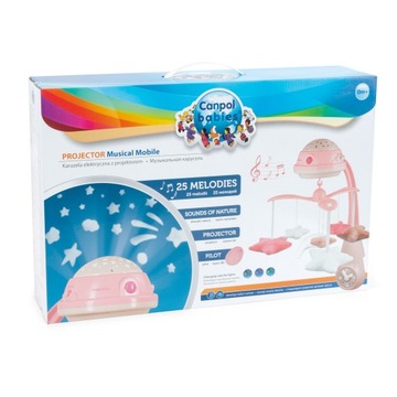 ЭЛЕКТРИЧЕСКАЯ КАРУСЕЛЬ С ПРОЕКТОРОМ И МУЗЫКАЛЬНОЙ ШКАТУЛКОЙ