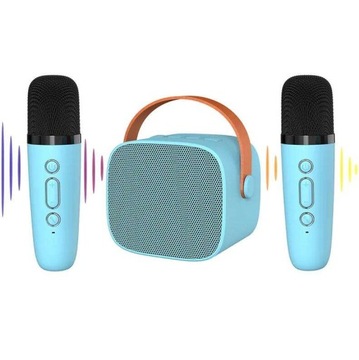 БЕСПРОВОДНОЙ МИКРОФОН ДЛЯ КАРАОКЕ, ДИНАМИК BLUETOOTH SK2, 2 МИКРОФОНА