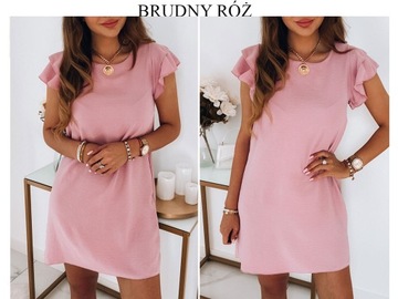 ЖЕНСКОЕ ПРЯМОЕ МИССИНОВОЕ ПЛАТЬЕ, С Оборками, ЦВЕТА