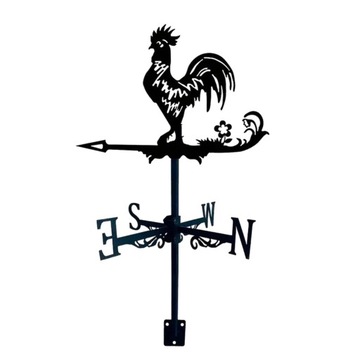 Kogut Weathervane Kurczak Dekoracja wiatrowskazu Metalowy wiatrowskaz Wiatr