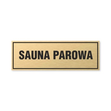 Tabliczka złota z taśmą OPZ-86 - SAUNA PAROWA