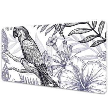 Ochronna mata na biurko Rysowana papuga 90x45 cm