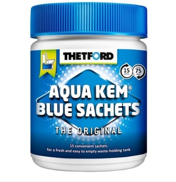 Aqua Kem Blue Thetford Saszetki Toaleta WC 15 szt.