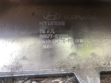 2× HYUNDAI SANTA FE 4 FACELIFT 20-24 LIŠTA CHRÓM NÁRAZNÍKU PŘEDNÍ 86577-S1600