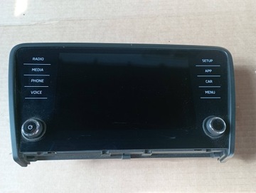SKODA OCTAVIA III 3 WYŚWIETLACZ EKRAN MONITOR RADIO NAVI LIFT 5E0919605N
