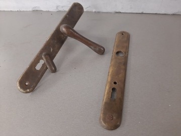 Красивая старая латунная дверная ручка, знак, ручка, дверной замок, окно, АНТИЧНЫЙ ПАМЯТНИК