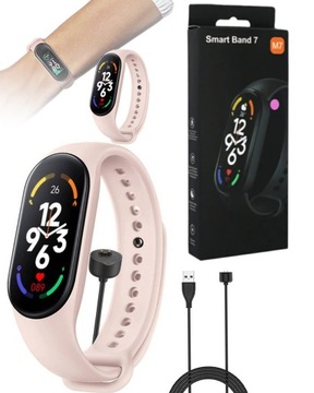 SMARTWATCH SMARTBAND OPASKA KO RÓŻOWA SPORTOWA ZEGAREK M7s 2023 NOWA WERSJA