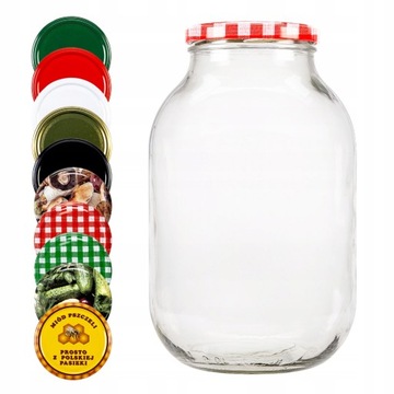 SŁÓJ SZKLANY 2L SŁOIK NA NALEWKI MIÓD WINO 2000ML