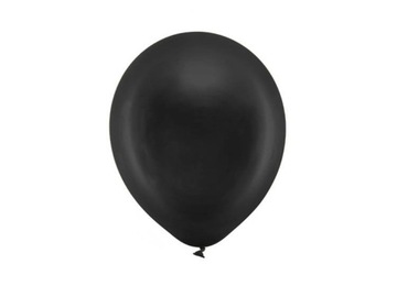 BALONY RAINBOW 23 CM METALICZNE CZARNE 100 SZT