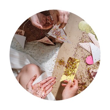 Holicolors GLITTER розовый порошок 10г