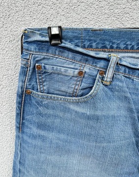 Levis 501 błękitne niebieskie spodnie jeansowe W38 L32