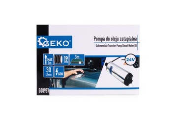 Pompa do oleju zatapialna 24V 52mm z przewodem 3m