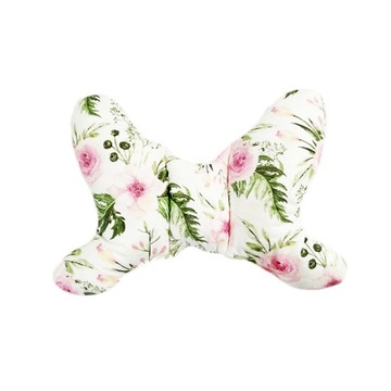 WYGODNA ANTYWSTRZĄSOWA PODUSZKA PODRÓŻNA MOTYLEK BabyUniverse 32x24cm