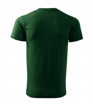 koszulka męska LUX 4XL zielona ciemna krótki rękaw