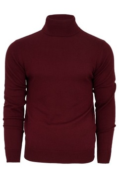 Golf męski M&M bawełna 100% bordo rozm. L