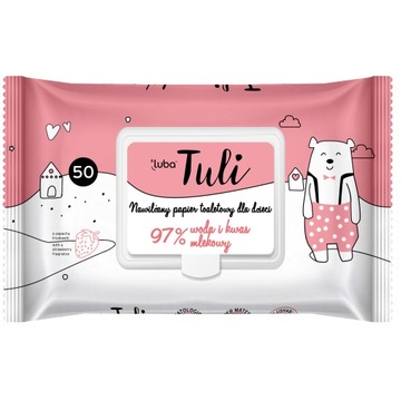 NAWILŻANY PAPIER TOALETOWY DZIECI TRUSKAWKA 50 szt