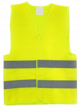 KAMIZELKA ODBLASKOWA DROGOWA ŻÓŁTA OSTRZEGAWCZA