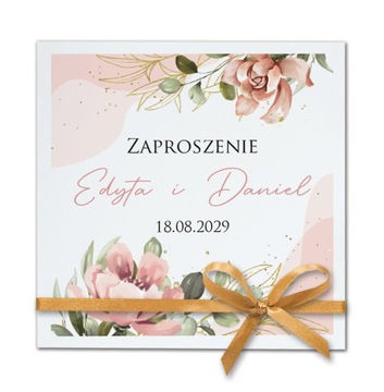 Zaproszenia na ślub wesele ślubne weselne dużo wzorów TWOJE DANE