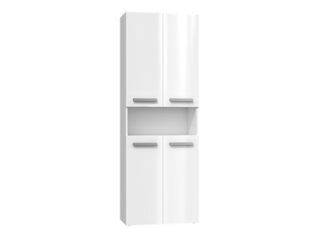 SZAFKA ŁAZIENKOWA SŁUPEK KOSZ NA PRANIE 60CM BIAŁA