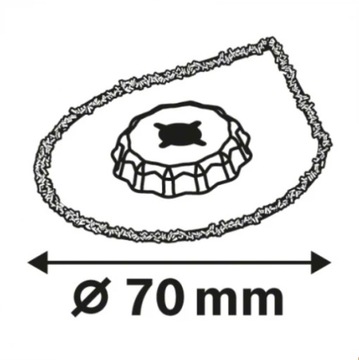 BOSCH SANDING PLATE AVZ 70 RT4 HM STARLOCK затирка для плитки
