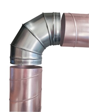 Kolano segmentowe fi 315 Spiro 90 stopni SOLVENT