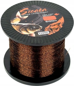 Żyłka 3D KARPIOWA NIEWIDOCZNA Mistrall Sicata Carp 600m 0,25mm