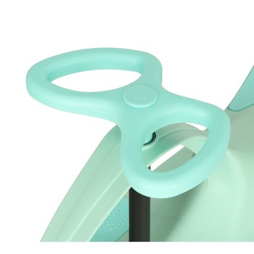 JEŹDZIK GRAWITACYJNY świecące koła LED miętowy bezpieczny do 50kg