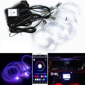 СВЕТОДИОДЫ ДЛЯ АВТОМОБИЛЕЙ ЛЕНТА RGB AMBIENT LED STRIP 6м