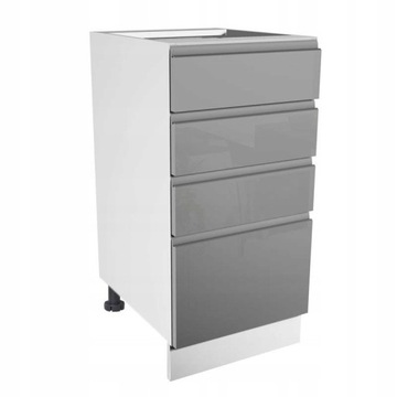 Szafka dolna ASPEN 2 D40S4 Szary Połysk Grey