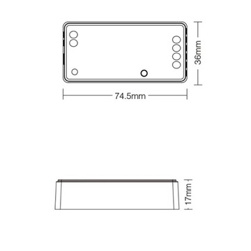 Sterownik do taśm LED Mono lub Multiwhite zestaw MiBoxer FUT0735-2 2-strefy