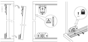 Легкий набор тележек для раздвижных дверей