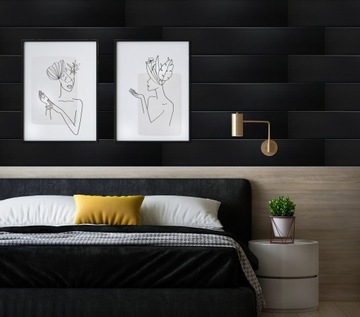 ЧЕРНЫЕ ПАНЕЛИ ПОТОЛОЧНЫЕ КАССЕТЫ 6 шт.