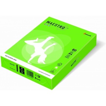 Papier ksero A4 80g MAESTRO COLOR MA42 zieleń wiosenna Intensywny
