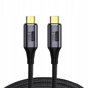 KABEL USB C SZYBKIE ŁADOWANIE USB TYP C DO APPLE Thunderbolt USB 4.0 1M