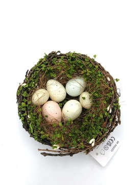 КОРЗИНКА LIGHTS4FUN WOLF С УКРАШЕНИЕМ ПАСХАЛЬНЫХ ЯИЦ