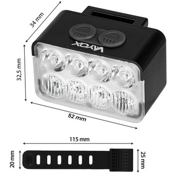 Светодиодный передний велосипедный фонарик для руля, яркий, освещение USB-C