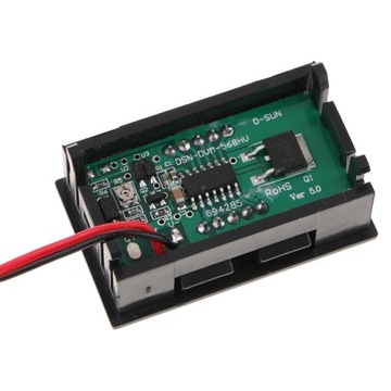Mini DC 5V-120V Woltomierz Panel LED 3-cyfrowy