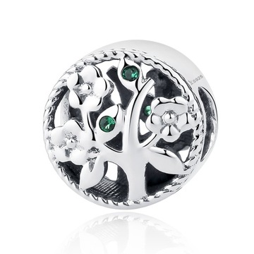 Charms Koralik Bransoletki DRZEWKO srebro pr.925