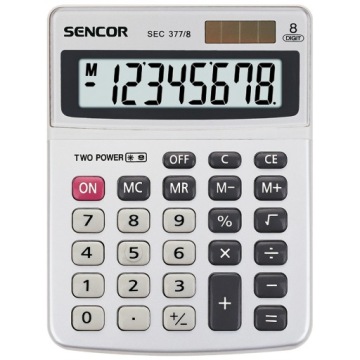 Sencor kalkulator biurowy 8 cyfr LCD solar