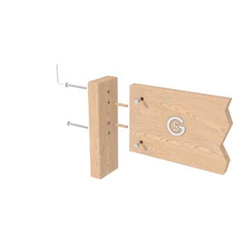 4 Т-образных соединителя для мебельного соединения M6/90