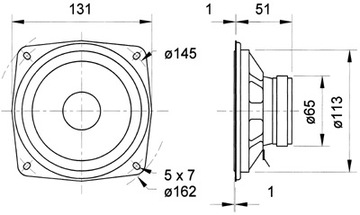 Низкочастотные динамики Visaton WS13E 8 Ом — пара