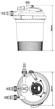 CPF-10000 SunSun PRESSURE Фильтр с УФ-С для пруда 12м3