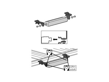 Mocowanie listwy oświetlenia LED do ARB Base Rack