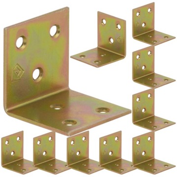 Kątownik stalowy łącznik budowlany ciesielski 40 x 40 x 40 mm 10 SZTUK