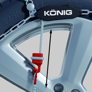Цепи противоскольжения KONIG XG-12 PRO 267 285/45 R20 НАТЯЖИТЕЛЬ V5119