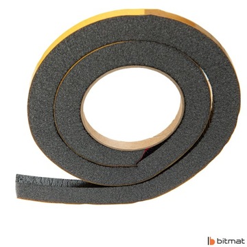 Звукоизоляционная пена, холодоизоляционная лента с клеем 2см х 1см х 100см