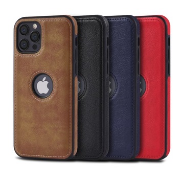 Etui obudowa do iPhone 12/12 Pro twarde skórzane