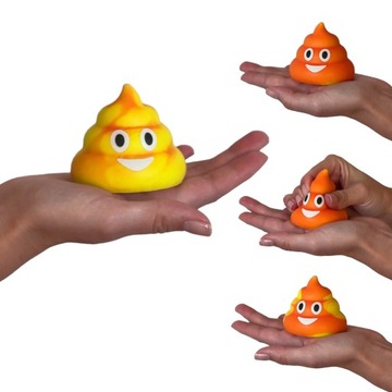 Kupa Poo Emoji Zmieniająca Kolor Gniotek Antystresowy z Pianki