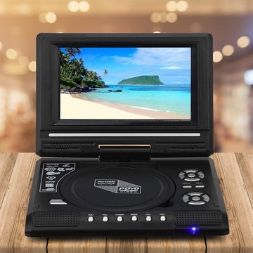ПОРТАТИВНЫЙ HD-ТЕЛЕВИЗОР DVD-ПЛЕЕР С ИГРОВЫМИ ФУНКЦИЯМИ ВИДЕОЭКРАН 7,8 ДЮЙМА ПУЛЬТ ДИСТАНЦИОННОГО УПРАВЛЕНИЯ